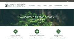 Desktop Screenshot of aliasarborist.se